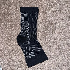 Black and White  Ankle Compression Sleeve